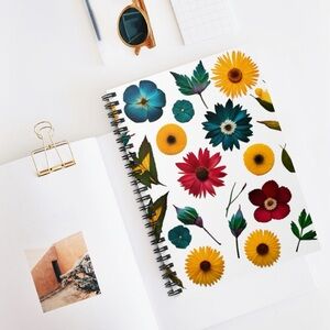 🚨Floral Spiral Notebook - Ruled Line🚨 Designed by:BleuRose Creations
